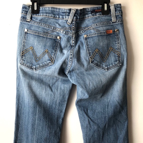 Vigross Blue Straight Leg Jeans size 9/10 - Picture 6 of 11